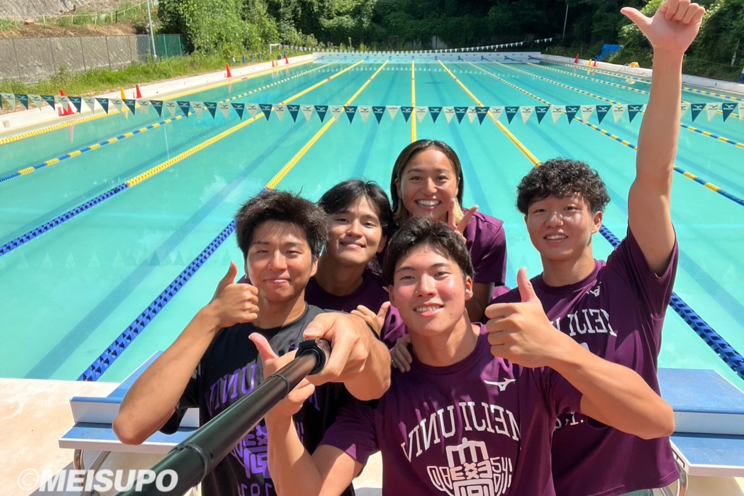 大学水泳大会集合画像 インカレ事前インタビュー③ 田渕海斗、廣島偉来／日本学生選手権 – 明大スポーツ新聞部