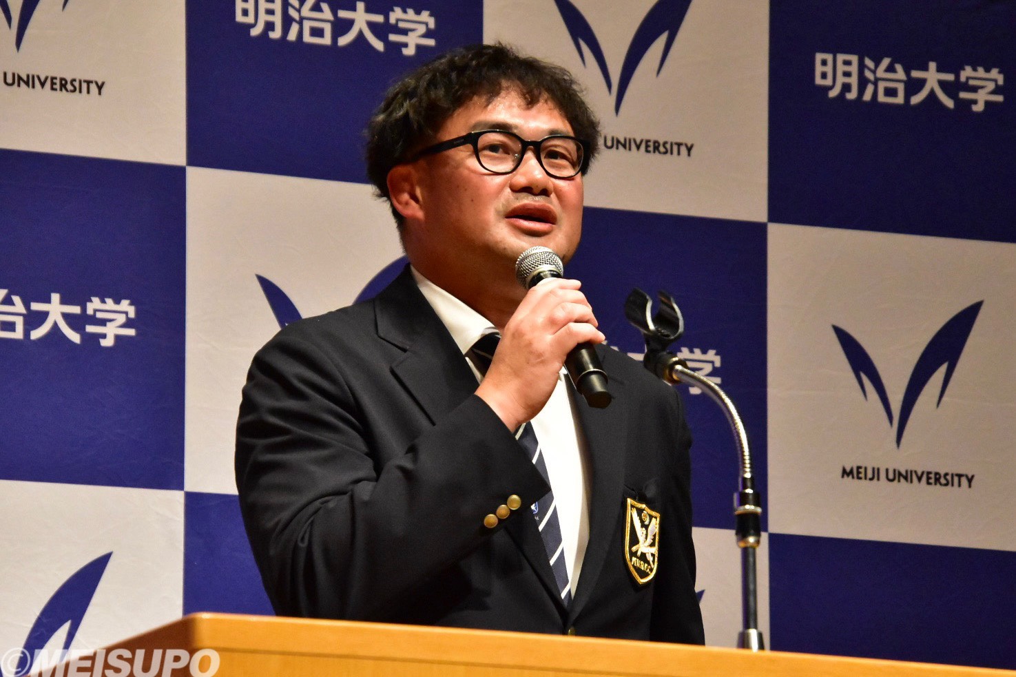 106）全国大学選手権優勝祝勝会 神鳥裕之監督あいさつ「皆さん全員で 